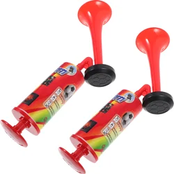 1/2pcs Hand Held Favor Pump Trumpet Loud Noise Maker Safety Football Soccer Sports Events Cheering Props Random Color