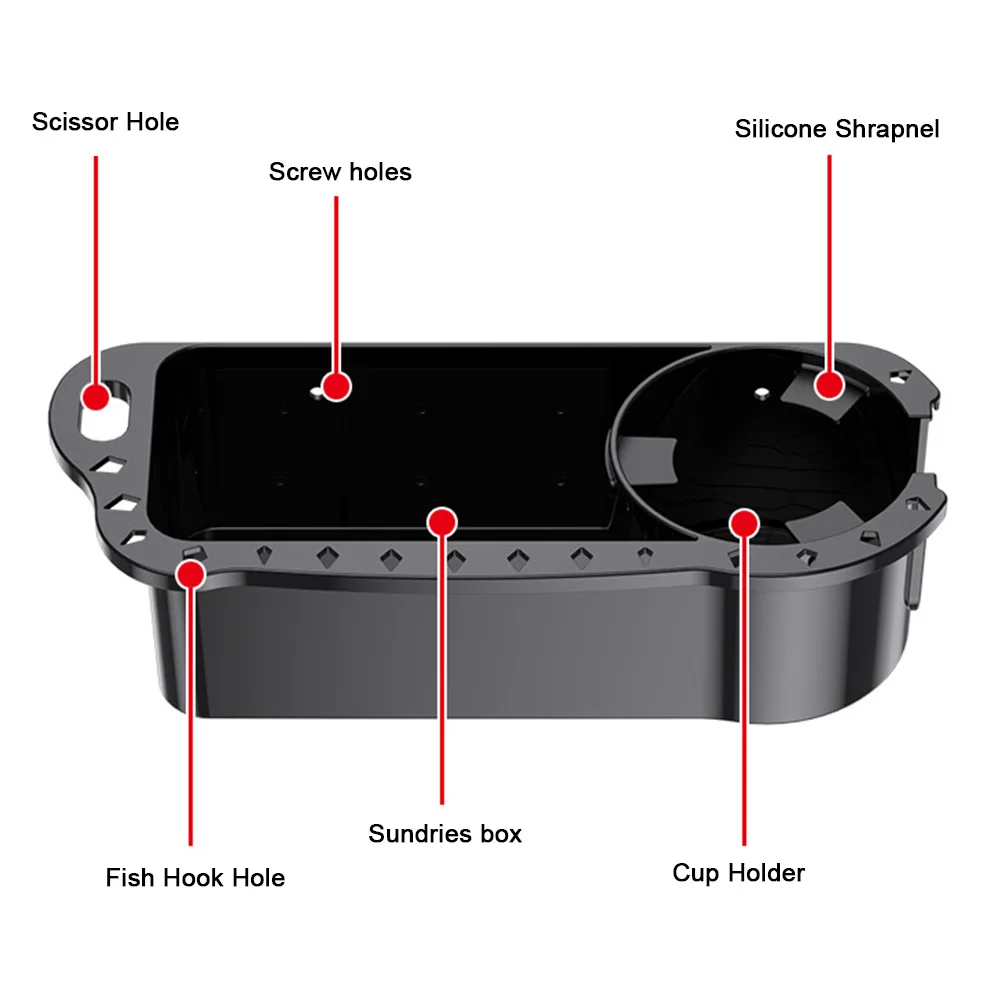 Marine Storage Caddy Box Can Cup Holder Phone Drink Box Organizer Boat Marine Yacht Pontoon Fishing Cabin Universal Fishing Tool