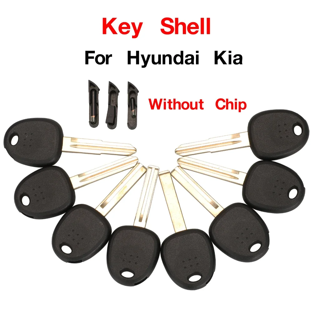 

jingyuqin Applicable To 3 Specifications of Chips Transponder Key Case Shell For KIA Hyundai Accent Sonata NF Elantra Accent