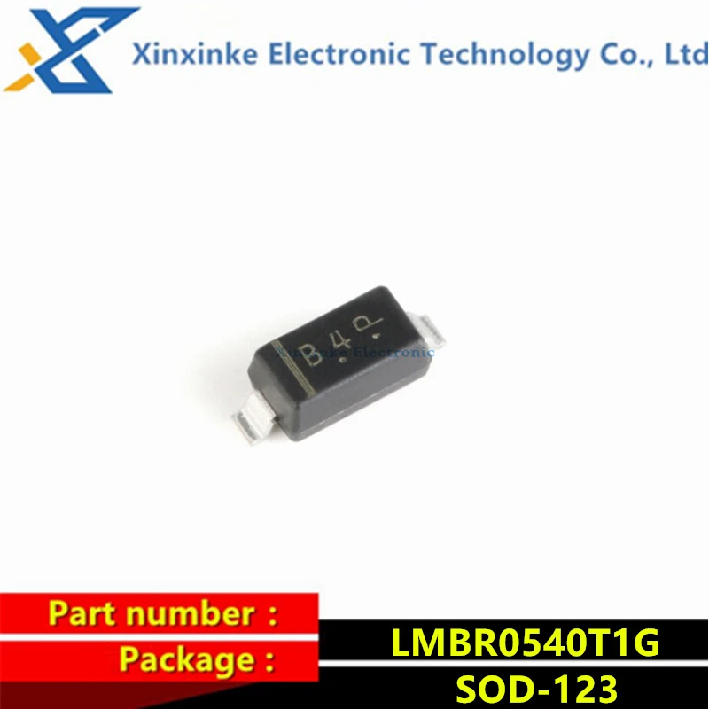 

100PCS LMBR0540T1G MBR0540T1G B4 SOD-123 40V 500mA Schottky Diode