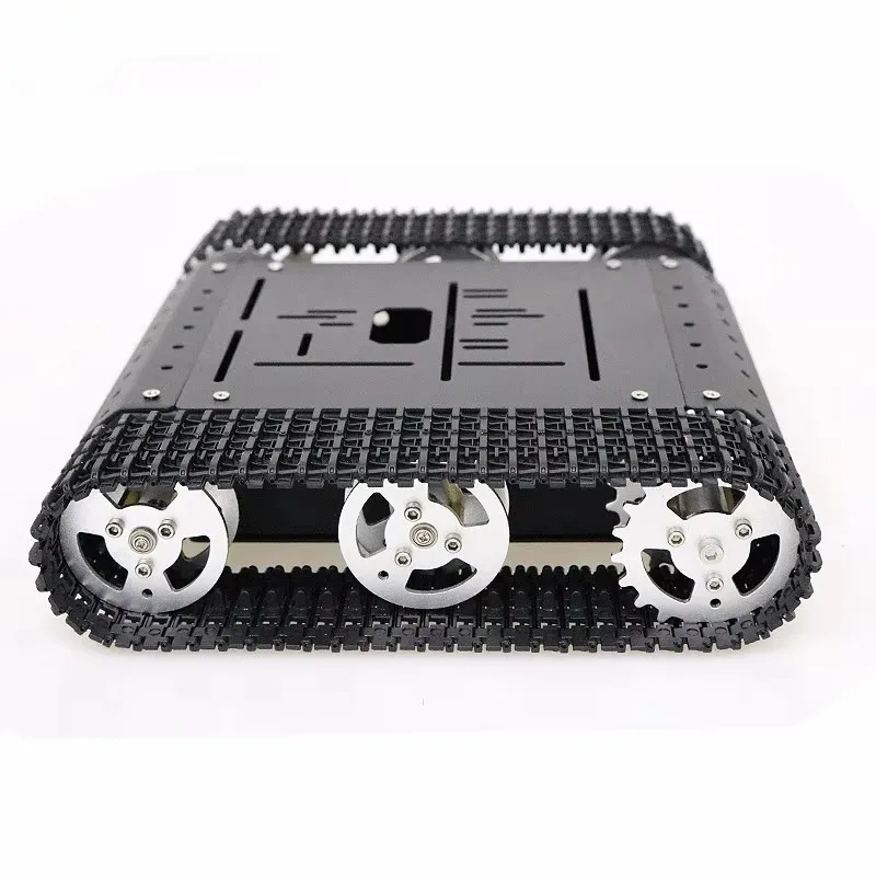 Tank Chassis with Motor Suspension All Metal Tank Robot Kit Coding Motor Intelligent Robot Car