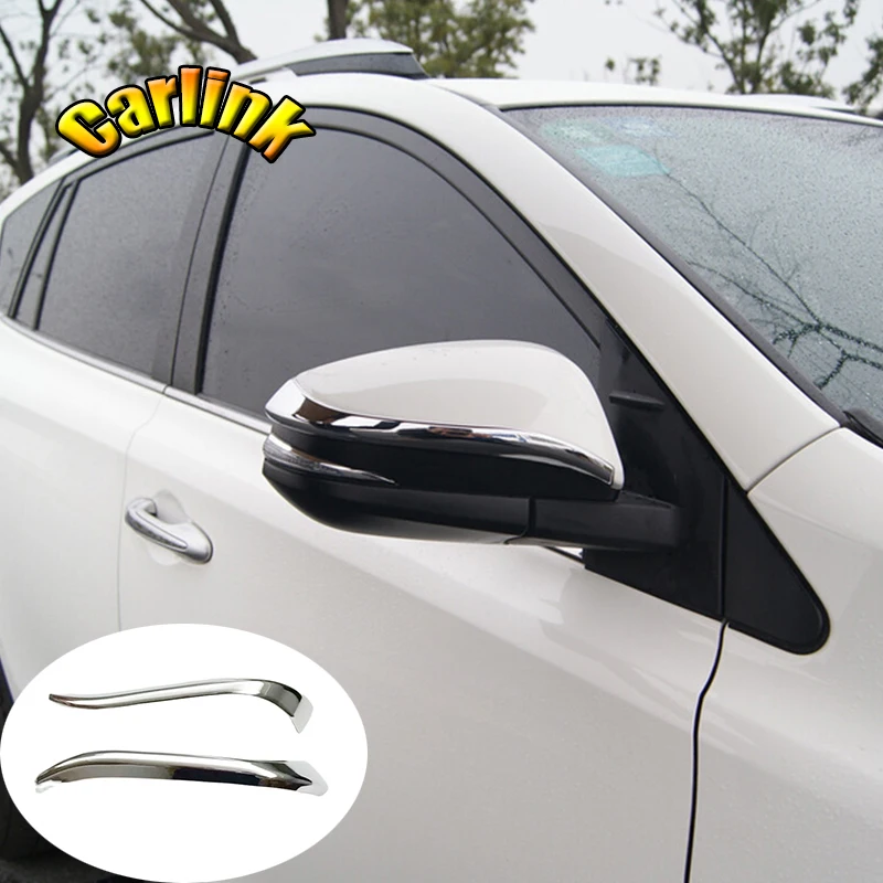 

For Toyota RAV4 2013-2018 4Runner 2014-2017 ABS Chrome Car Rearview mirror decoration strip Cover Trim Car Styling accessories