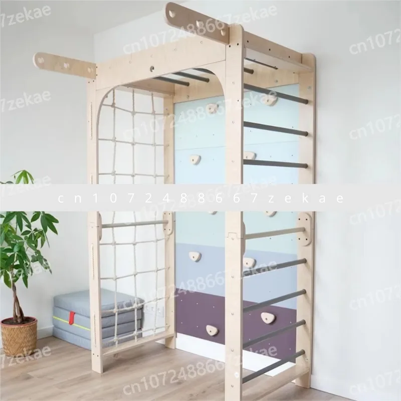 

Детский игровой комплекс для скалолазания: гимнастическая лестница и игровая площадка для дома