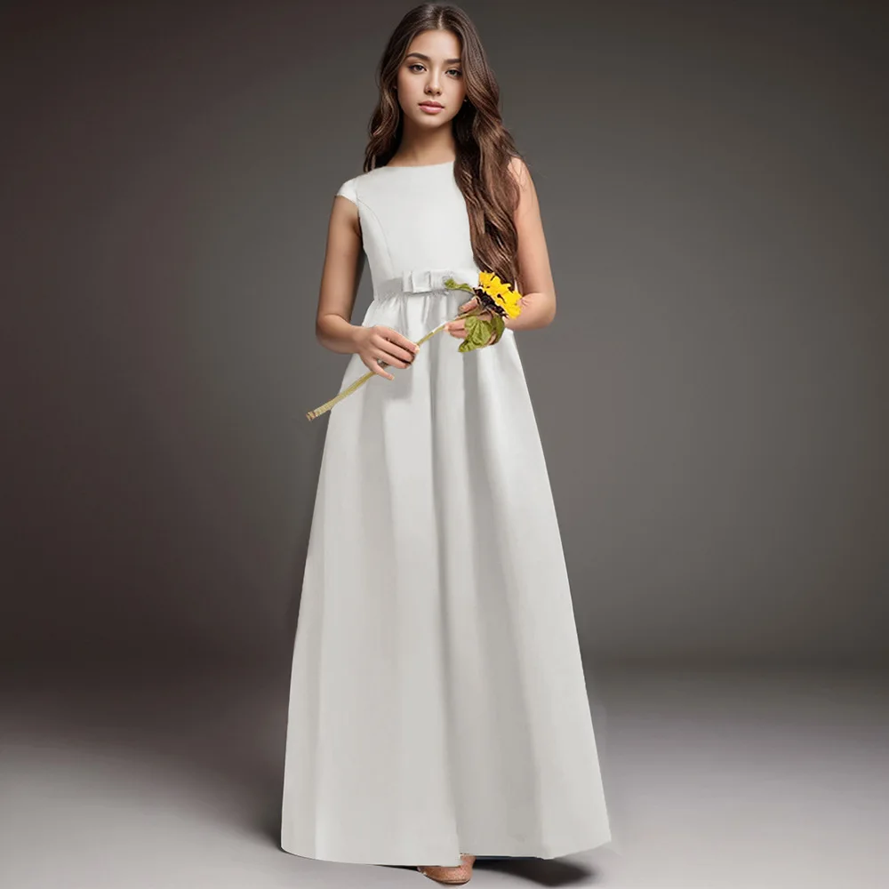 Teen Girl Clothes for Bridesmaid Violin Performance Young Girls Party Dresses Child Elegant Evening Dress