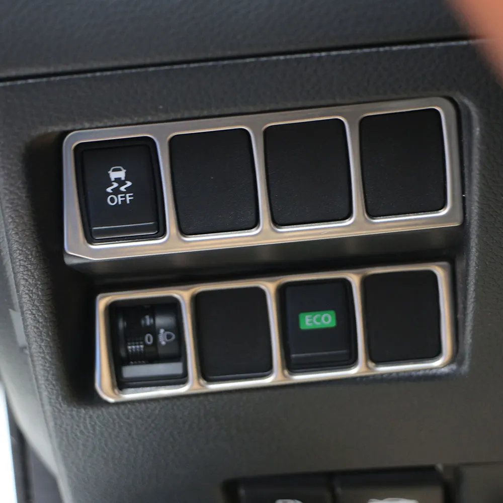 Auto Nebelscheinwerfer Eco Einstellschalter Steuerknopf Abdeckung Zieraufkleber für Nissan X-TRAIL Xtrail Rogue T32 2014–2021 LHD