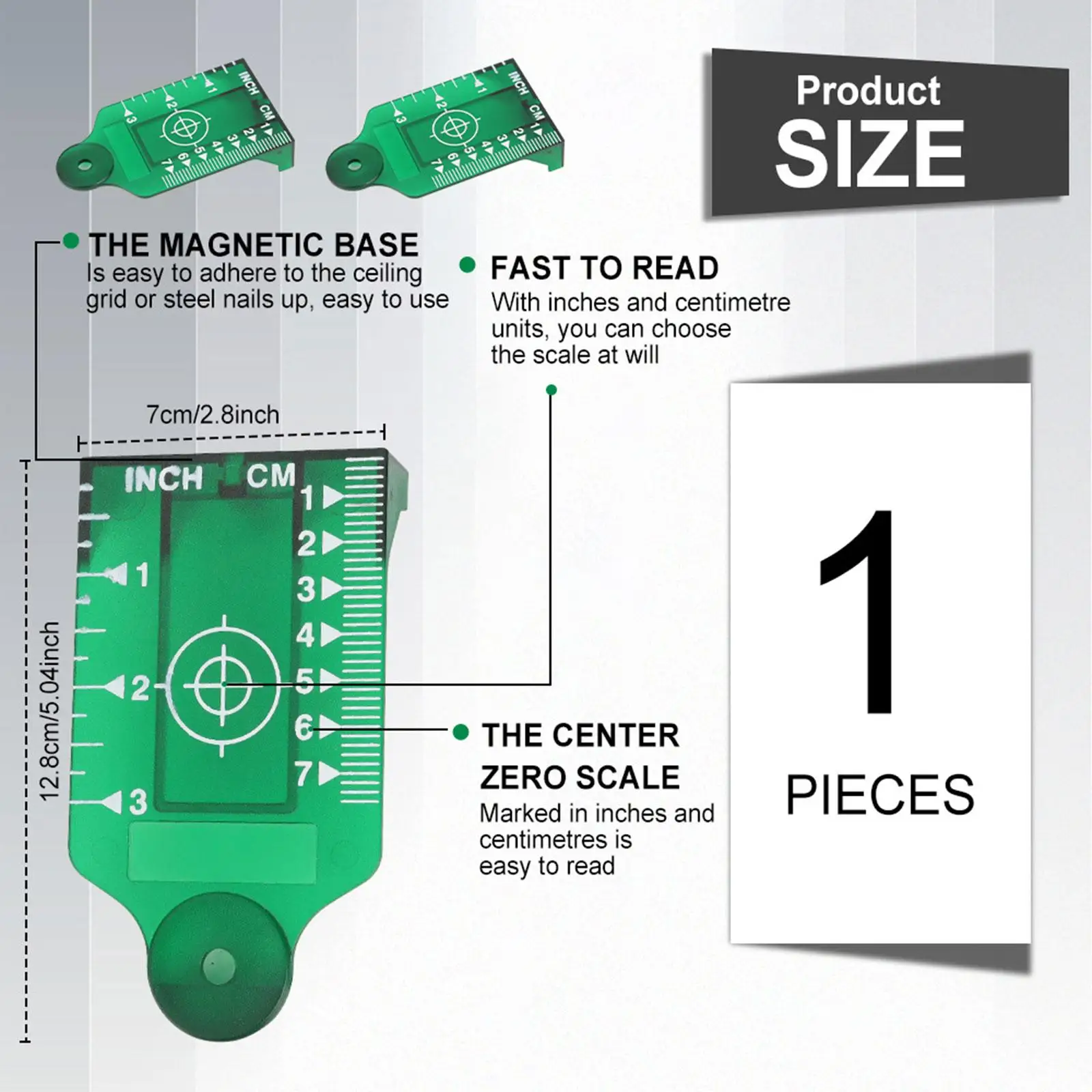 Lasers Target Card Plate Lightweight Durable Easy Use for Digital Level 16 Lines Measuring