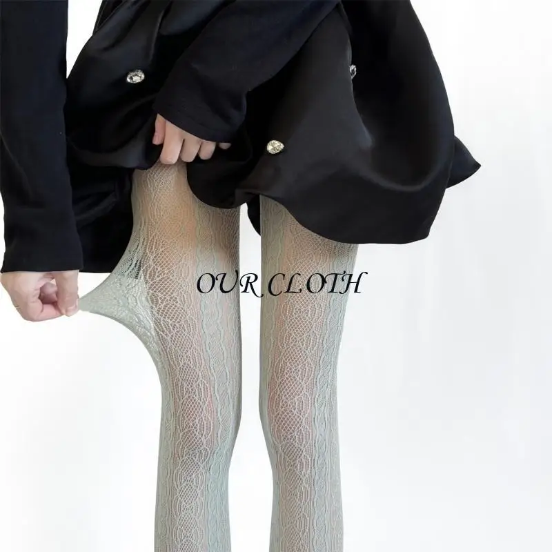 

Летние тонкие прозрачные чулки для женщин с рыбной сетью.