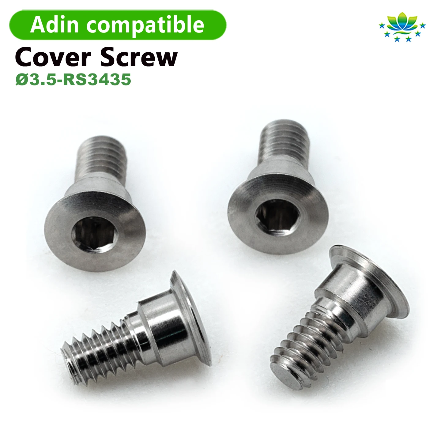 Cover Screw Healing Cap for Adin System Internal Hex Grade 5 Titanium Prosthetic Component for Oral Surgery Bone Level Parts OEM