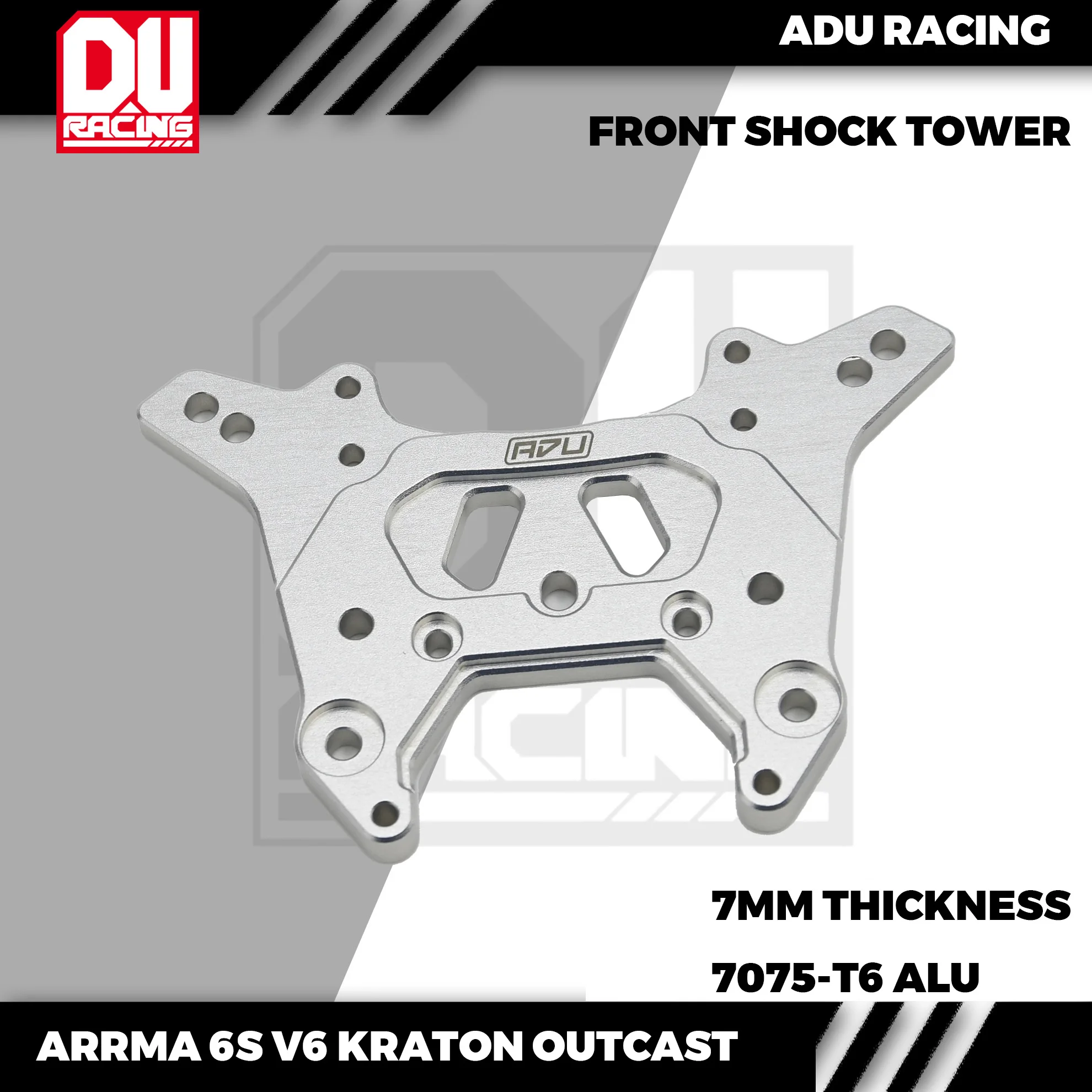 ADU Racing FRONT SHOCK TOWER CNC 7075-T6 ALUMINUM FOR ARRMA 6s V6 OUTCAST KRATON