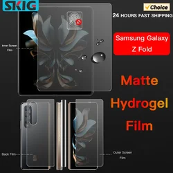 Matte Hydrogel Soft TPU Film For Samsung Galaxy Z Fold 7 6 5 4 3 2 5G Internal Inner Outer Hinge Full Body Screen Protector