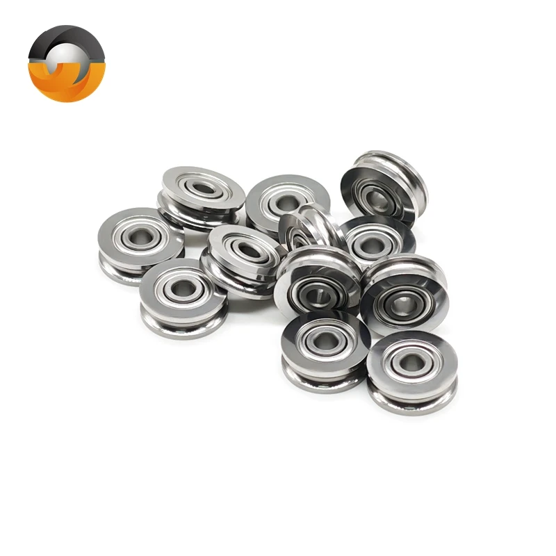 5PCS SU3-12ZZ Roller Bearing 3X12X4 mm Guide Rail Pulley U-shaped Bearing SU3-12 SU3-12Z