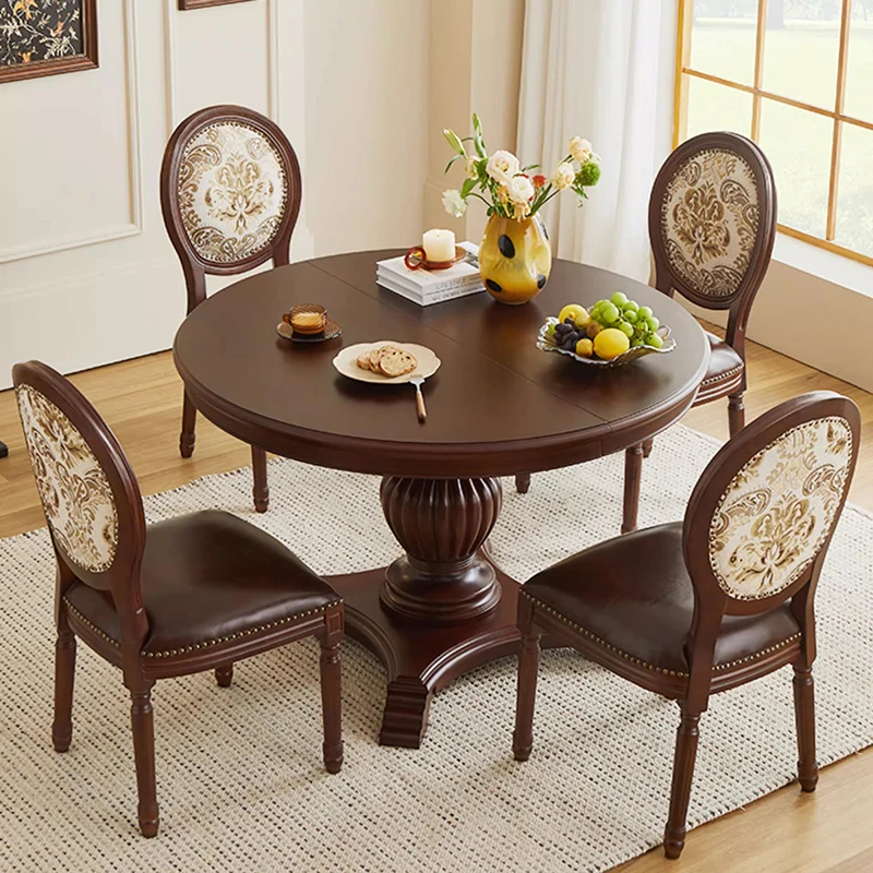 &*Z Nordic Style Dining Table Italian Minimalist Space Saving Vintage Dining Tables Premium Aesthetic Comedor Living Room