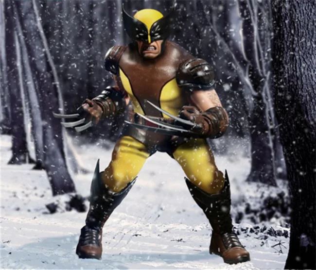 Mezco 6-Inch Wolverine Action Figurine Cloth Clothing Wolverine Anime Figure Movable Figurine Collection Dc Wolverine Model Toys