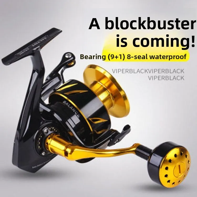 Цельнометаллическое железное колесо 4000/5000/6000/10000, рыбалка на лодке, морская рыбалка, прялка, рыболовная катушка, катушка