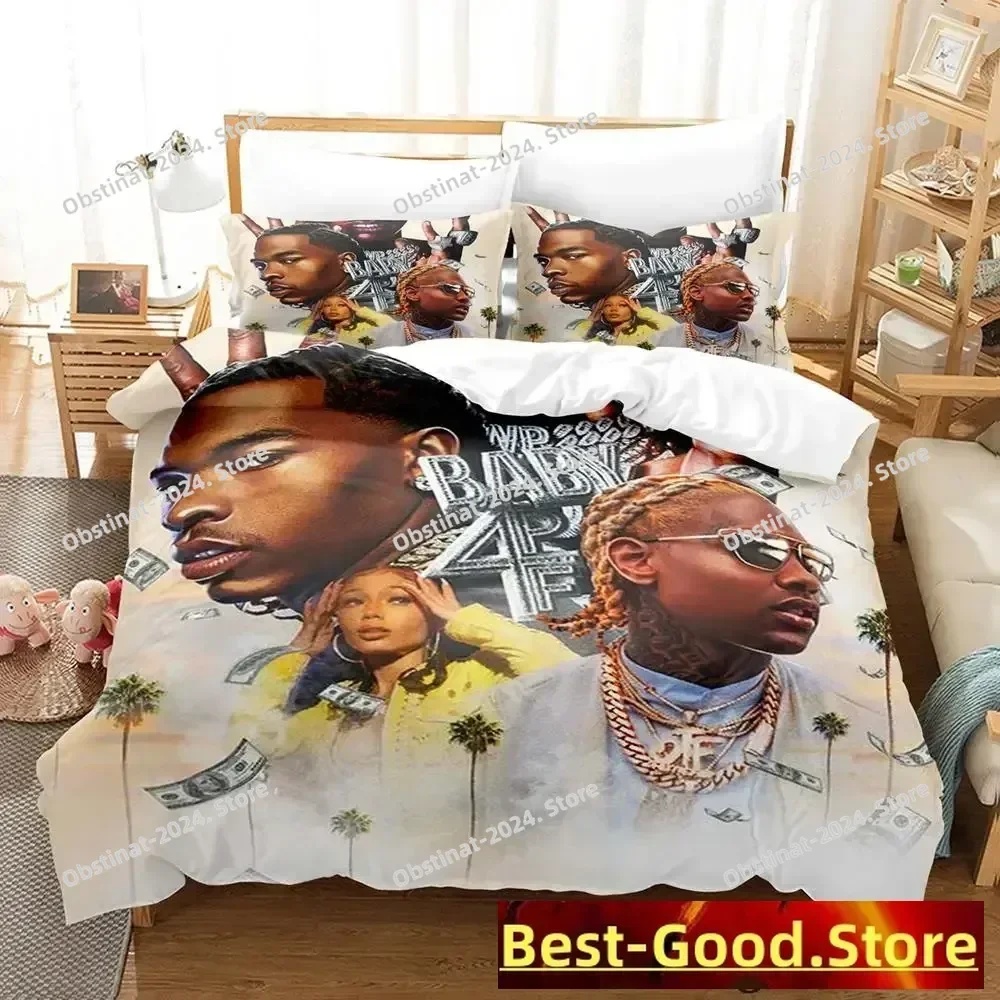 2025 릴 듀크 침구 세트 싱글 트윈 프린트 침대 세트 베개 커버 포함 침대 이불 커버 부드러운 싱글 더블 퀸 슈퍼 킹 사이즈