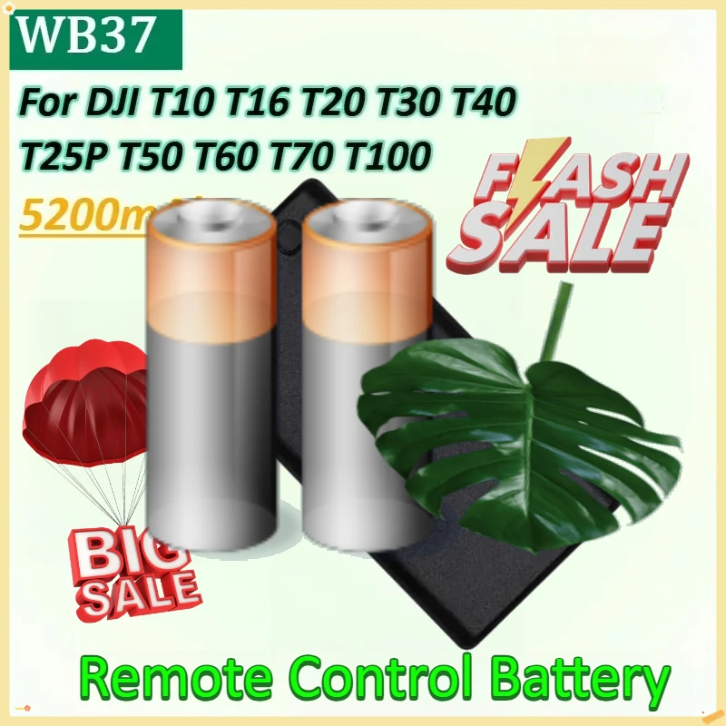 

New WB37 5200mAh Battery for DJI Compatible T10 T70 T100 T16 T40 T25P T20 T30 T50 T60 Remote Control Battery Drone Controller