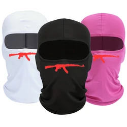 1 pc AK47 printed balaclava pullover hat for men and women outdoor riding mask sun protection and windproof mask
