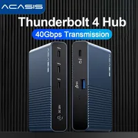 Acasis 40 Gbps Docking Station USB 4.0 Thunderbolt 4 6-in-1 Hub Type-C Deck 8K@60HZ Video Output PD Charging For Macbook Pro Ipa