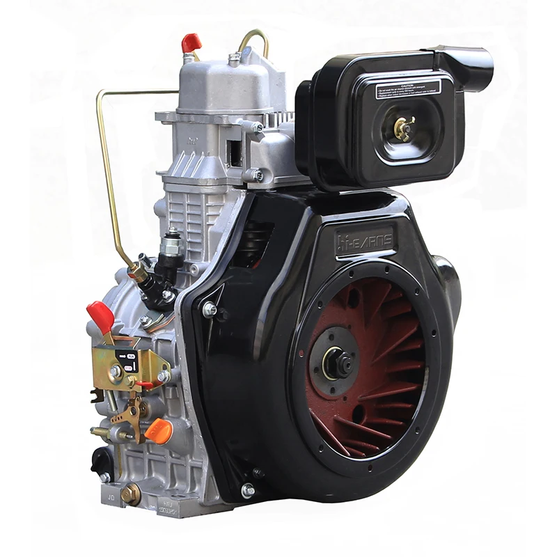 10HP Hiearns G3 Axis Electric Start Mute Unit 8kW Power HR192FBE Easy Operate Single Cylinder Diesel Engine Euro 5  Air-Cooled