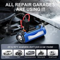 12000mAh/16000mAh/20000mAh Car Jump Starter with 150PSI Air Compressor Digital Tire Inflator with LED Light - 20000mAh