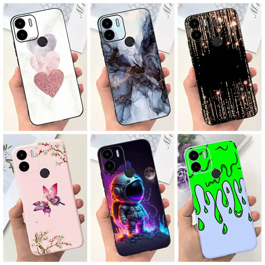 For Redmi A2 Plus Case Shockproof Silicone Fashion Marble Soft Cover For Xiomi Xiaomi Redmi A2 Plus Bumper RedmiA2 A2+ Protector