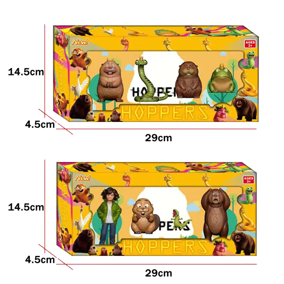 Hoppers Beaver Transformation Plan 8 Series Keychain Model Toy Backpack Decoration Birthday Gift