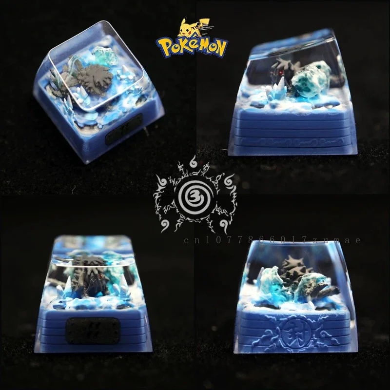 

Pokemon Resin Keycaps Bijuu Son Goku Anime Customized Micro Landscape Mechanical Keyboard DIY Cute Keyboard Accessories Gifts
