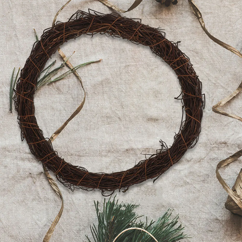 

Rattan Wreath Frame Natural Vine Round DIY Wreath Circle Form Rings DIY Garland for Wedding Home Decoration Crafts Circle Rings
