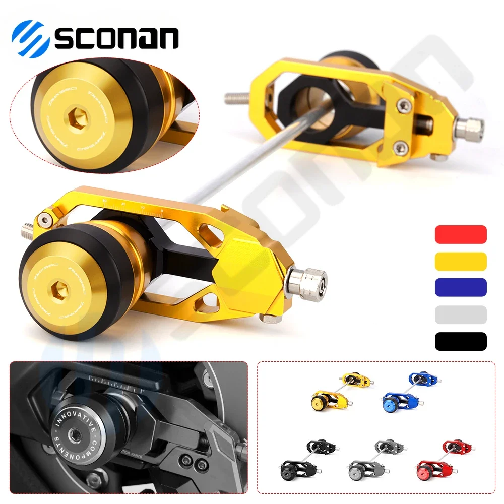 

Rear Wheel Axle Fork Crash Protector Slider Stand For YAMAHA TMAX 560 TECH MAX -2020 2021 2022 Chain Adjusters Tensioners Catena