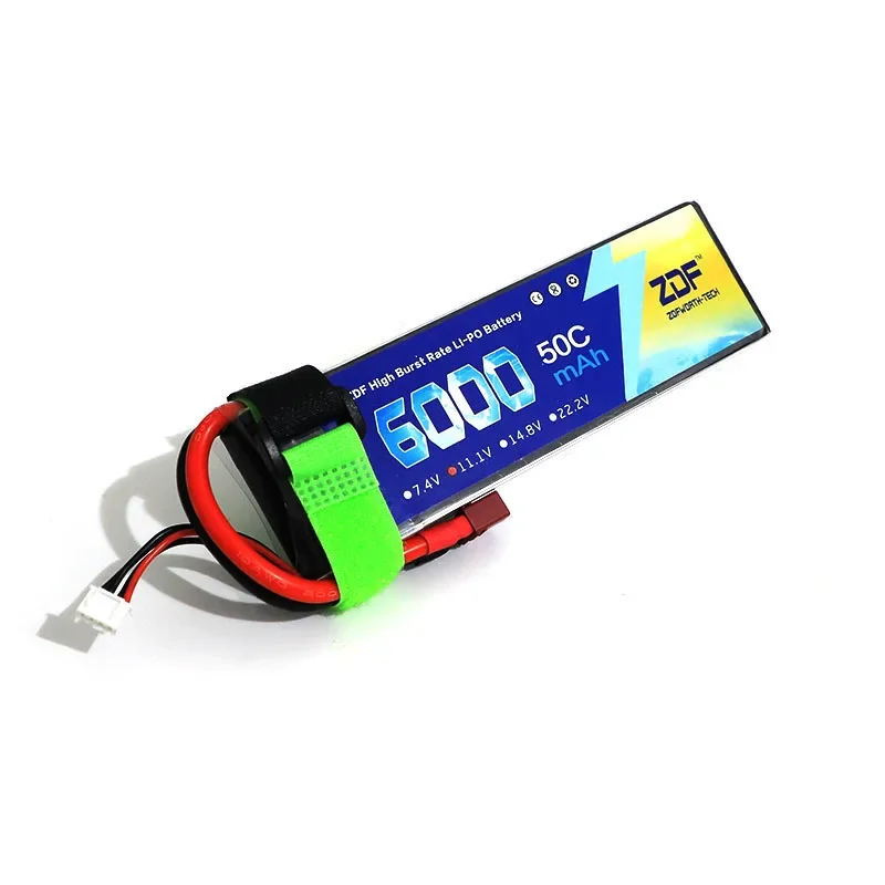 ZDF 3S 11.1V 6000mAh High Power 50C Max 100C LiPo Battery For DJI F450 Quadcopter RC Car Boat Truck Helicopter Airplane