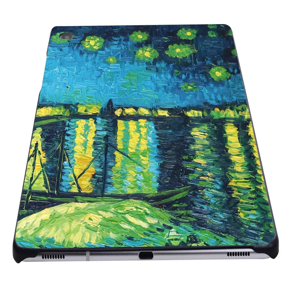 Pintura a óleo Padrão Hard Shell Case, Caso Tablet para Samsung Galaxy Tab S4, Tab S5e 10,5 \