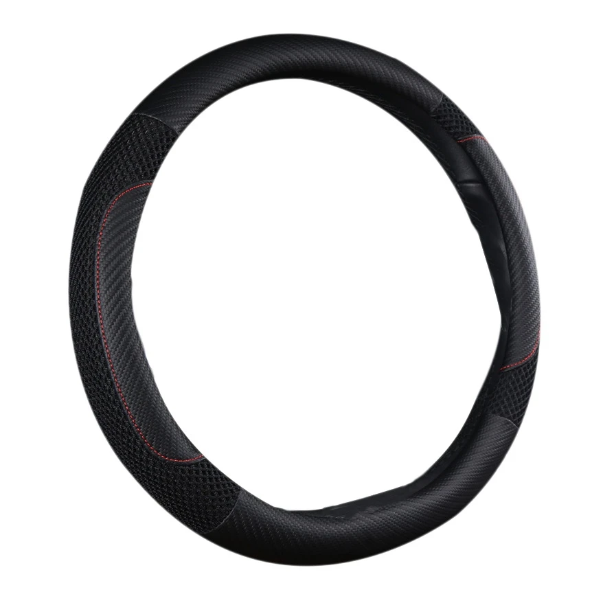 Car Interior Universal 38cm 15Inch Non-Slip Steering Wheel Cover Cars Steering Wheel Protector Black