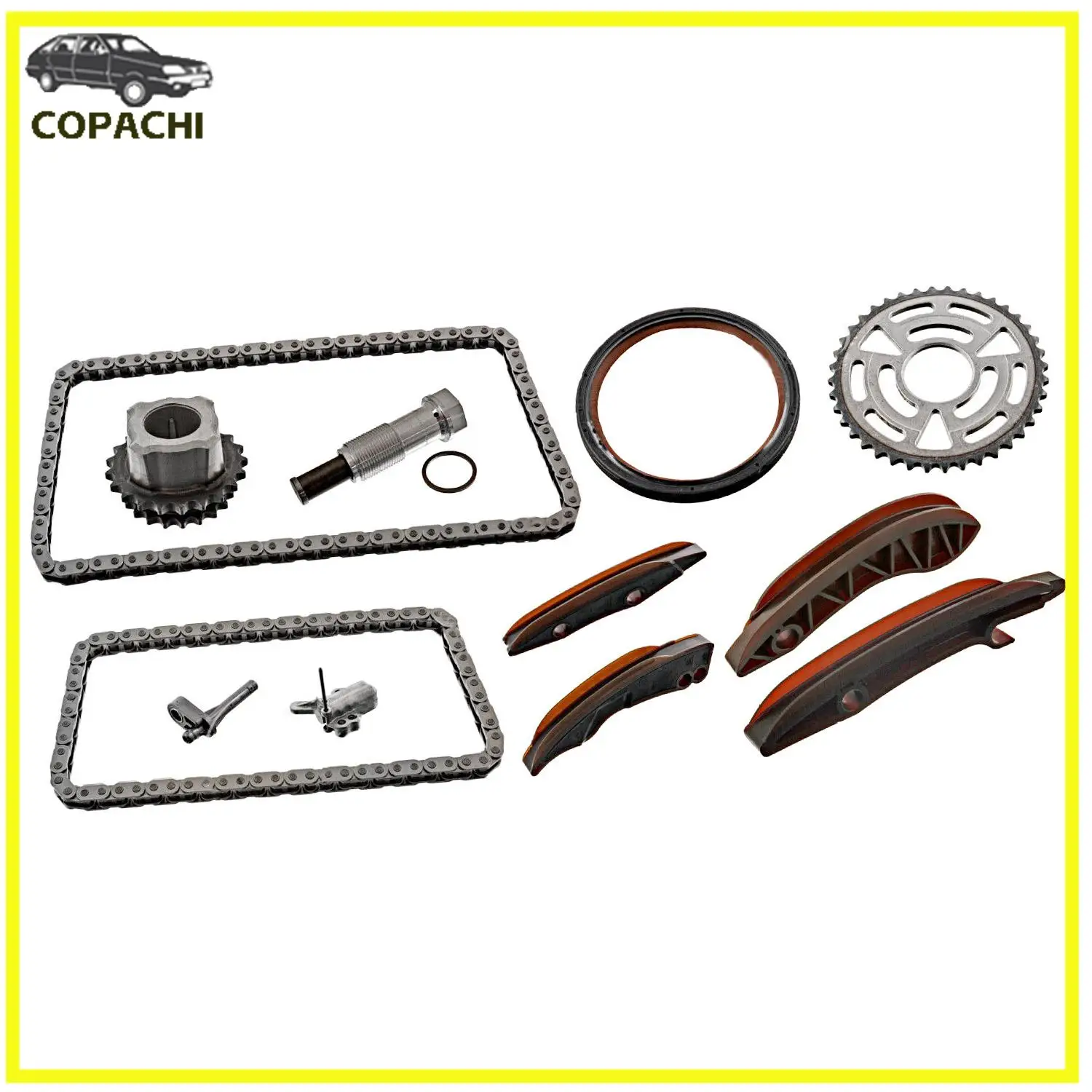 1Set Timing Chain Kit 11318586699 For BMW X1 X3 X5 E60 E61 E81 E82 N47 Engine Car Accessories Parts Replacement