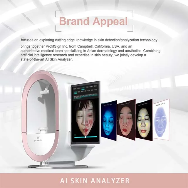 Korean Portable New 3D AI Skin Analyzer Enhanced Facial Scanner Diagnostic Machine for Salon Use Beauty Equipment Skin Analysis
