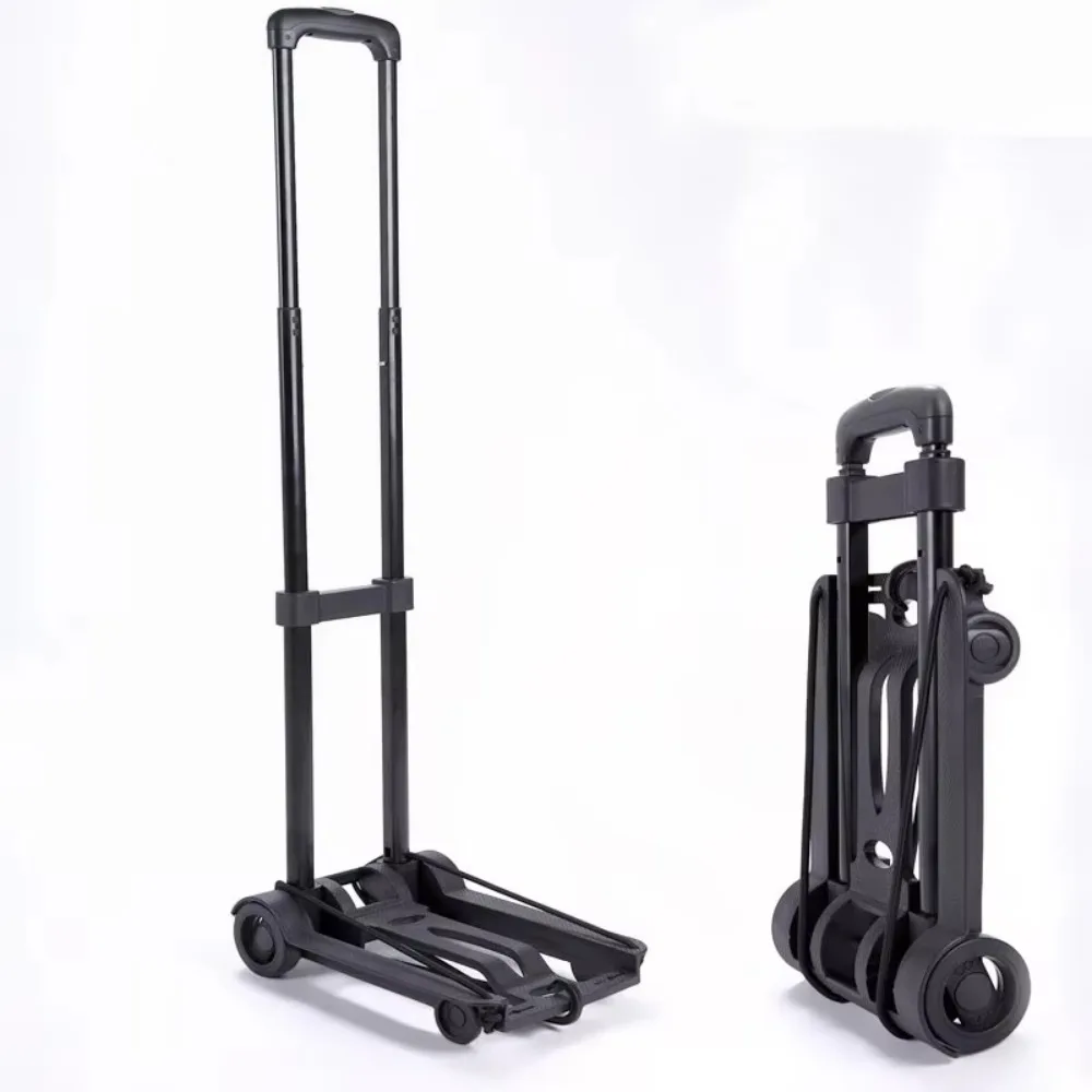 2/4 Wheel Portable Foldable Hand Truck Movable Luggage Shopping Labor-Saving Lightweight Easy Folding Strong Load-Bearing