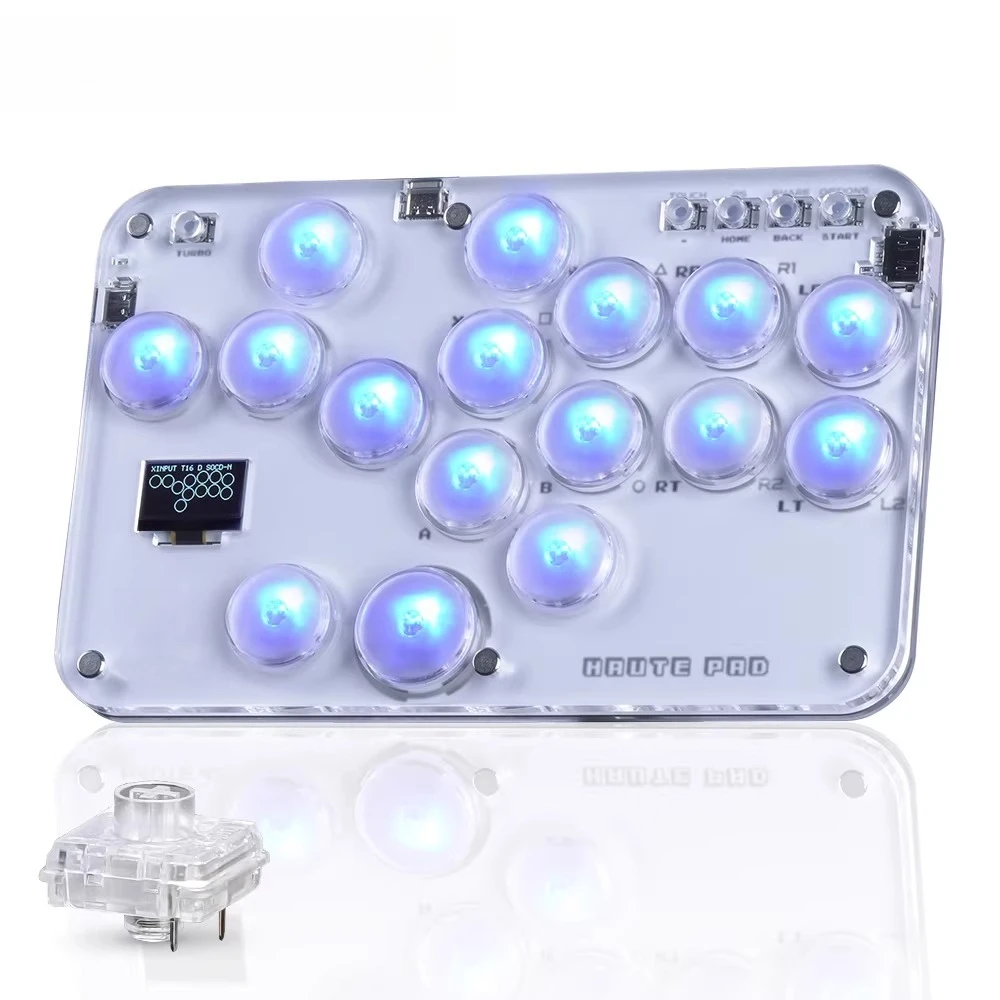 

Pro Fighting Keyboard SOCD Clear Mechanical Hot Swap Low Latency Game Controller