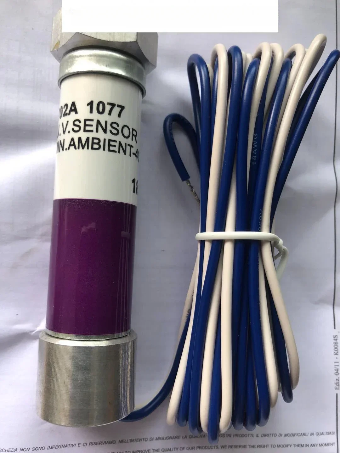 

Аксессуары для горелок C7027A 1049 УФ-зонд пламени, детектор пламени, детектор пламени (2 провода)