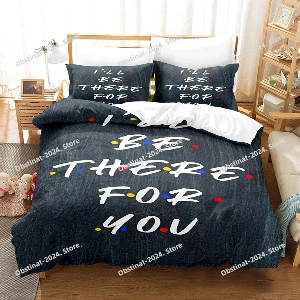 Friends Tv Show Comedy Style Bedding Set Boys Girls Twin Queen Size Duvet Cover Pillowcase Bed Kids Adult Home Textileextile