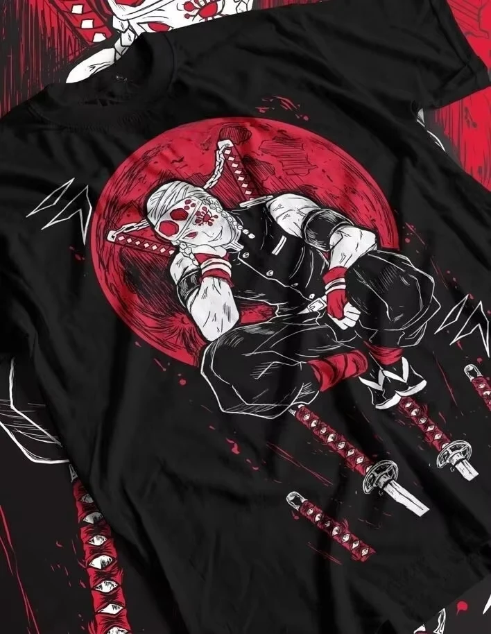 

Two-dimensional Classic New Anime Demon Slayer T-shirt, Hashira Horror Shirt, Unisex Tee All Size, Tengen Uzui women clothes