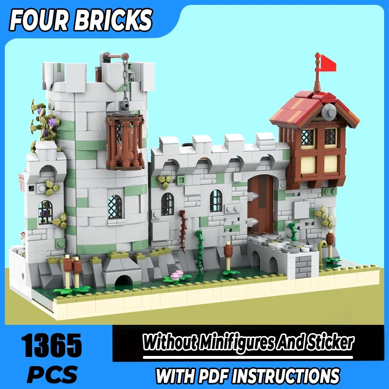 Moc Building Blocks Castello medievale Il vecchio maniero Tecnologia Mattoni modulari Modello Regali Giocattoli di Natale Set fai da te Assemblaggio