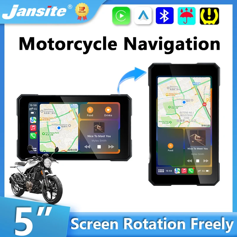 Ecran-tactile-portable-de-5-pouces-pour-moto-compatible-avec-carplay-sans-fil-et-android-auto-moniteur-numerique-navigation-gps-etanche-ipx7-ecran-rotatif