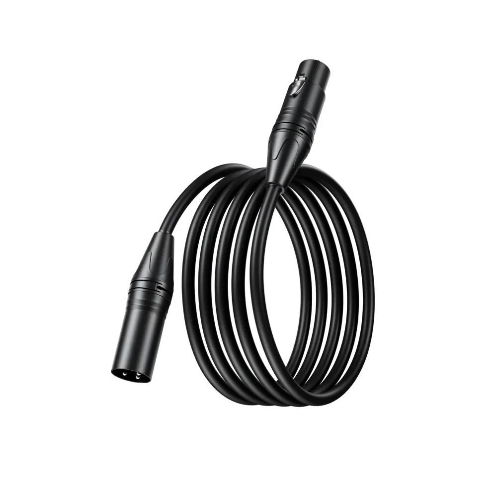 BOYA XLR Male naar Female audiokabel, puur koperen gebalanceerde microfoonkabel, anti-interferentie voor mixer, kaart, opname, live, 1/2/3m