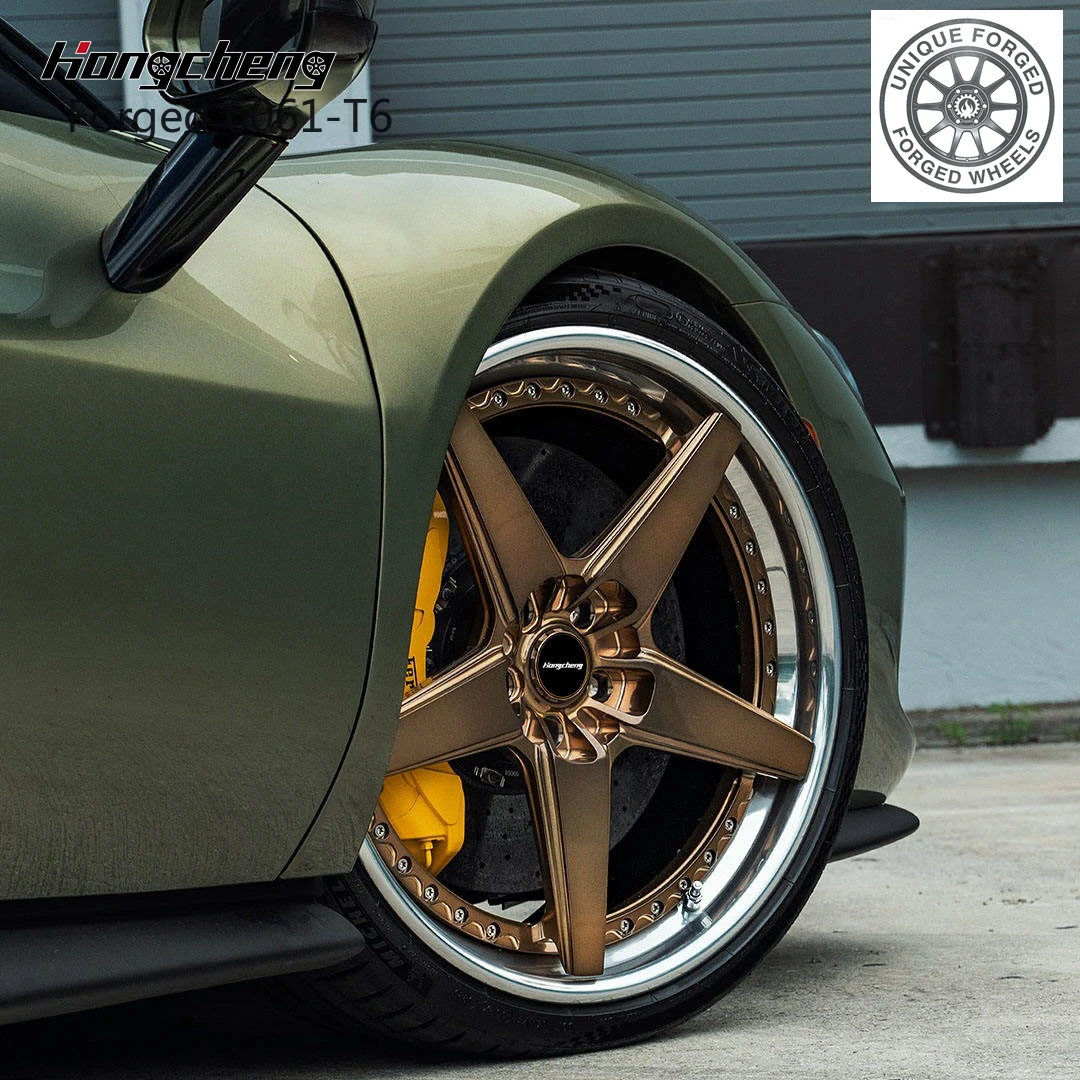 

New model of 26Custom Deep Concave 2 Piece 5*120/114.3 18 19 20 21 22 Inch Passenger Car Aluminum Forged Wheel for