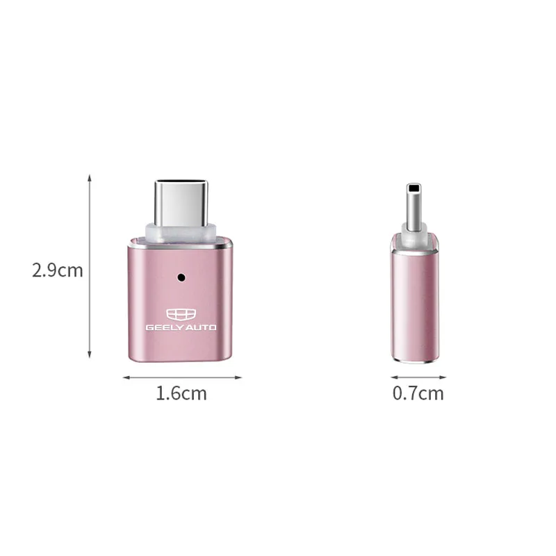 Type C OTG Male To USB Female Adapter Converter Connector For Geely Boyue Haoyue Vision-X3 New emgrand Vision Binyue Emgrand-GS
