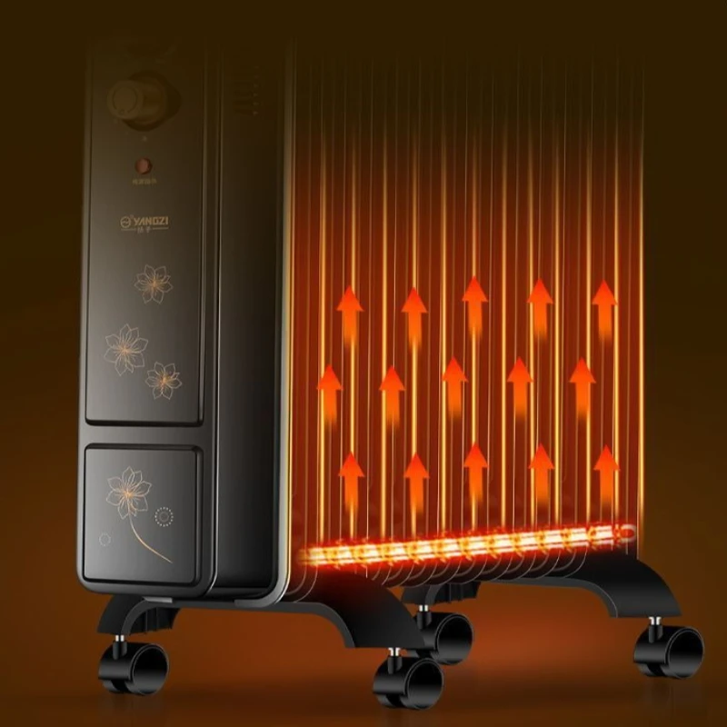 Leiser, ölgefüllter Heizkörper, elektrischer Heizkörper für zu Hause mit intelligentem Thermostat, 3-stufige Steuerung und Trocknungs- und Befeuchtungsfunktion