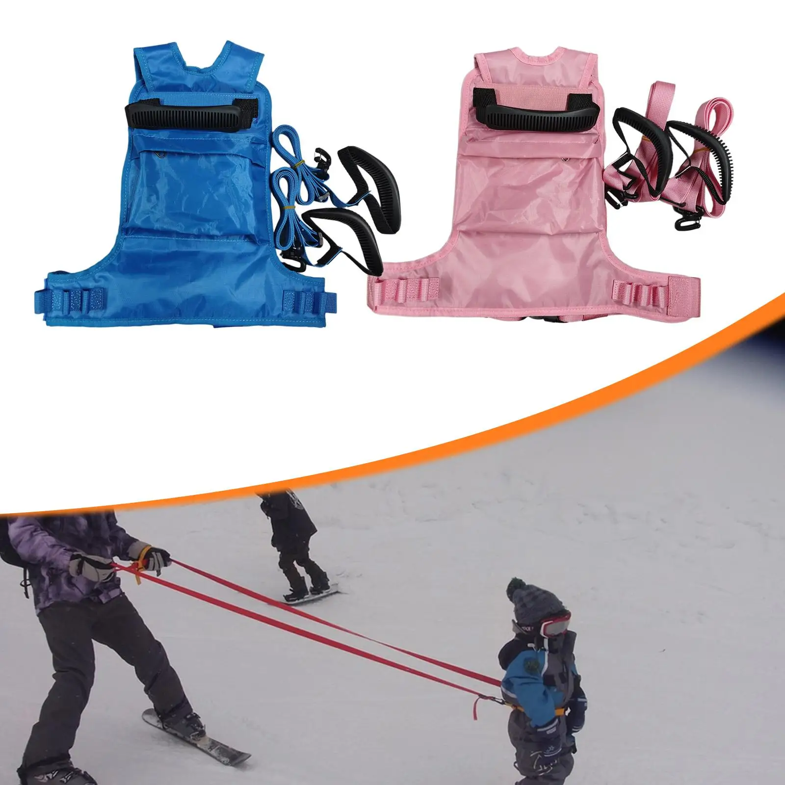 

Ski Harness for Kids Training Belt Traction Rope Snowboard Training Harness for Snowboarding