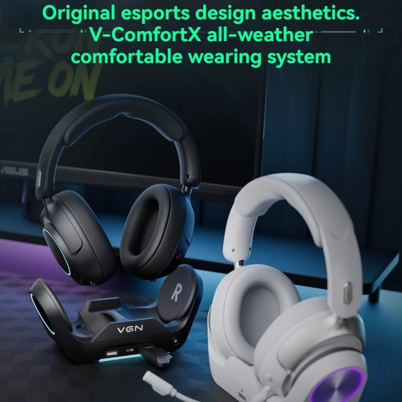 VGN Zhou Ting Pro Max Headphones - 4-Mode Wireless Over-Ear Headphones, Low Latency Noise , Ergonomic Esports Gaming Accessories