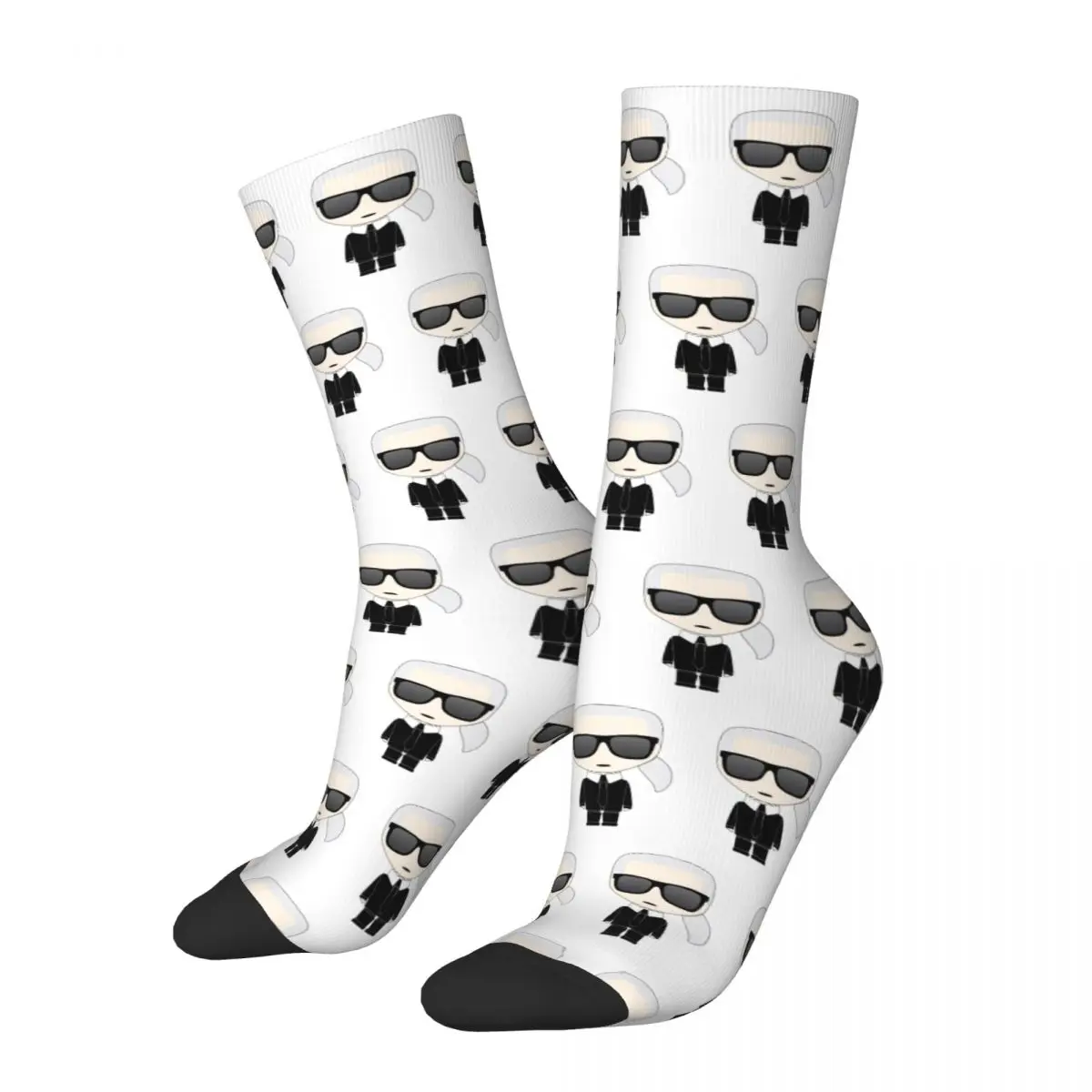 Elin-Chaussettes longues en polyester unisexe, Pop Art Karls, Basketball, Design Fashion