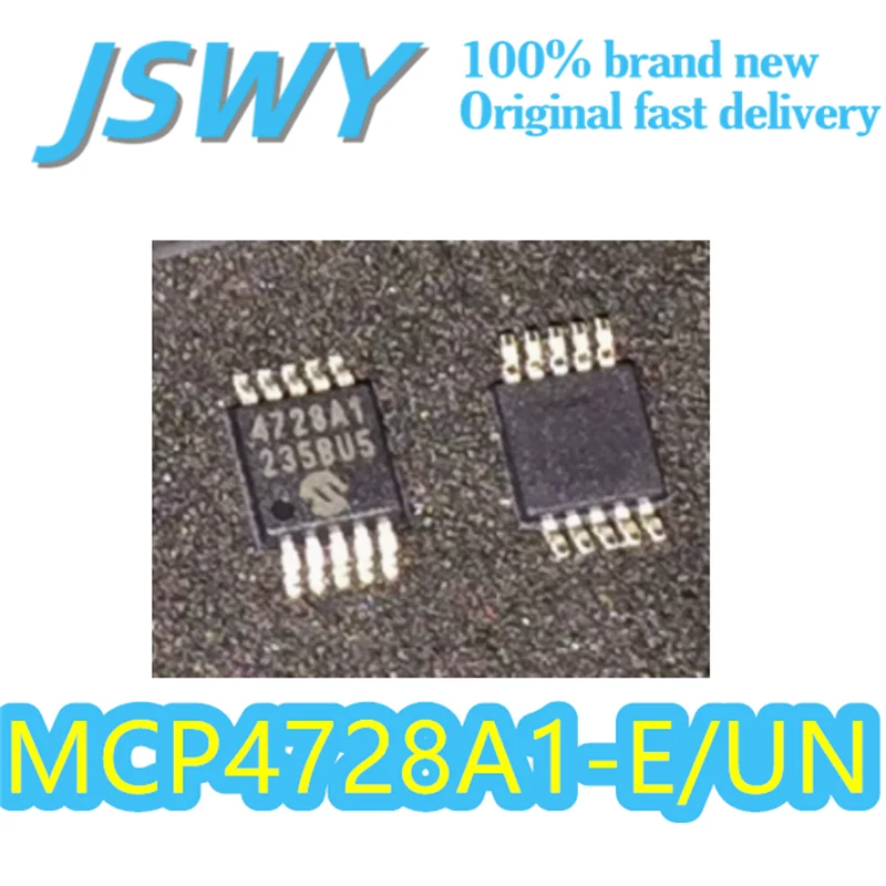 

(5/50 pieces) MCP4728A1-E/UN Silk Printing 4728A1 Original 12-bit DAC chip MSOP-10 package Digital-to-analog converter