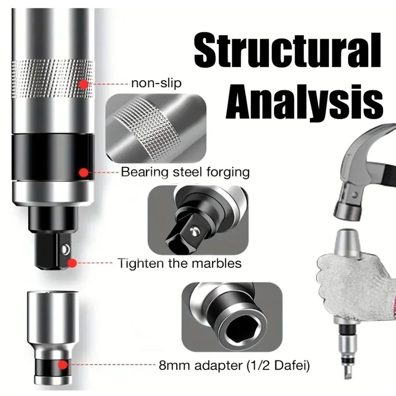 Professional Manual Impact Screwdriver Set Reversible Impact Driver Disengage Rusted Fasteners Screwdriver Kit Hand Repair Tools